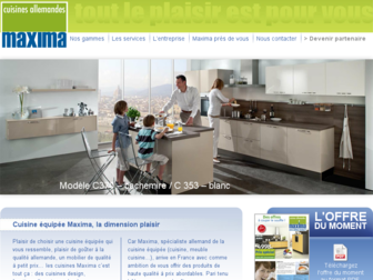 cuisines-maxima.fr website preview
