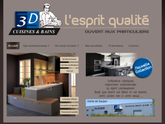 3dcuisines.com website preview