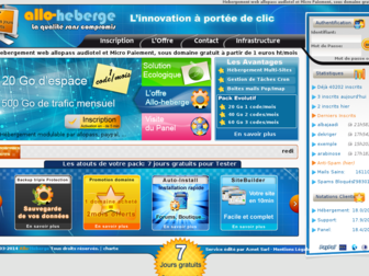 allo-heberge.com website preview