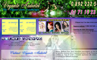 voyante-audiotel.com website preview