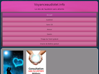 voyanceaudiotel.info website preview