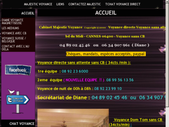 voyance-majestic.com website preview