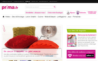 prima.fr website preview