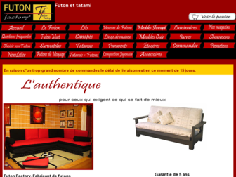 futon-factory.fr website preview