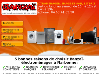 banzai-electromenager.com website preview