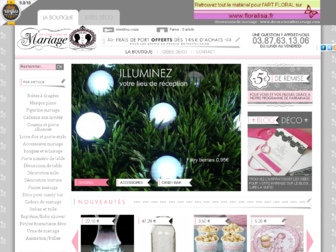 decorationsdemariage.fr website preview