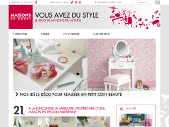 blog.maisonsdumonde.com website preview