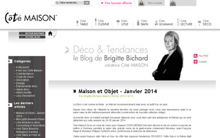 blog.cotemaison.com website preview