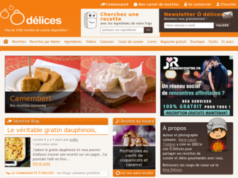 odelices.com website preview