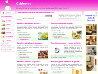cuisinetoo.com website preview