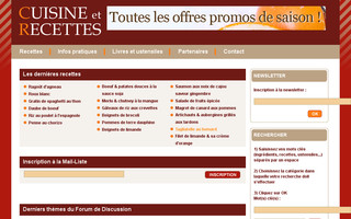 cuisine-recettes.com website preview