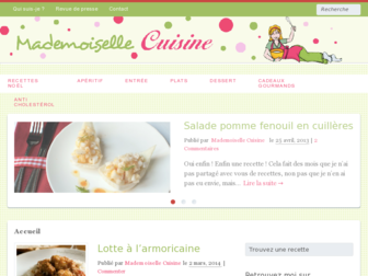mademoisellecuisine.com website preview