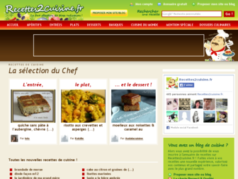 recettes2cuisine.fr website preview