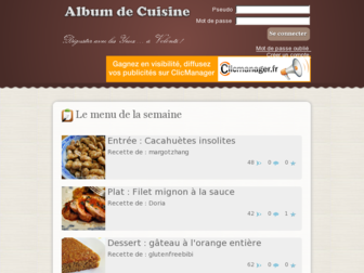 albumdecuisine.com website preview