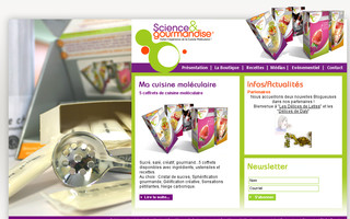 scienceetgourmandise.com website preview