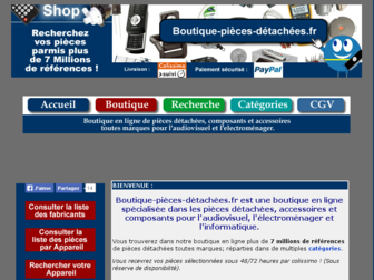 boutique-pieces-detachees.fr website preview