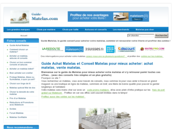 guide-matelas.com website preview