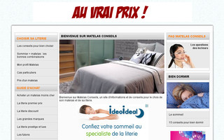 matelas-conseils.com website preview