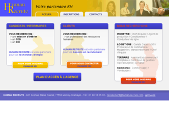 human-recrute.com website preview