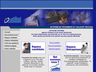 oxygene-interim.fr website preview