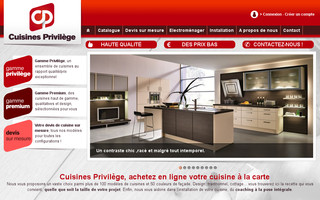 cuisines-privilege.com website preview