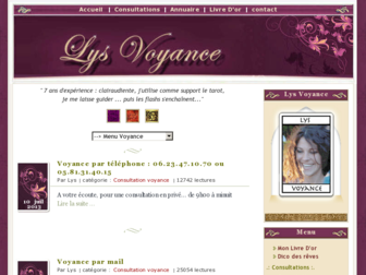 lysvoyance.com website preview