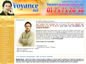 voyance.net website preview