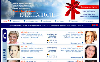 voyance-eclaircie.be website preview
