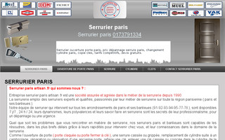 serrurier-paris-artisan.fr website preview