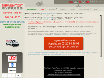 serrurier-lille.fr website preview