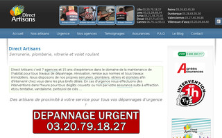 direct-artisans.fr website preview