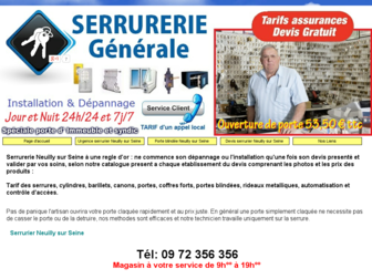 serrurierneuillysurseine.pro website preview