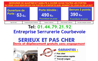 serrureriecourbevoie.org website preview