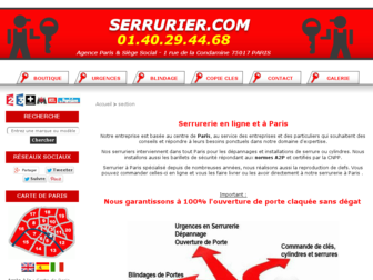 serrurier.com website preview