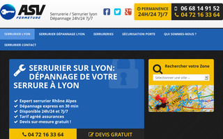 serrurier-depannage-lyon.fr website preview