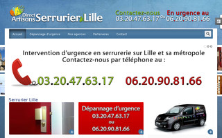 serruriers-lille.fr website preview