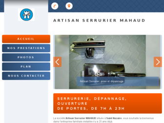 artisanserrurier-mahaud.fr website preview