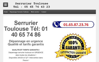 serruriertoulouse31.com website preview