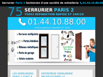 serruriersparis2.net website preview