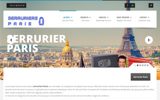 serruriersparis.fr website preview