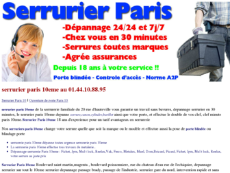serrurier-paris-10eme.fr website preview