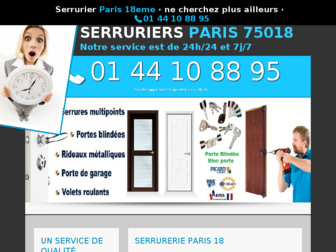serrurier-paris-18eme.fr website preview