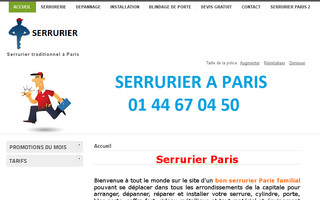 serrurierparis75.com website preview