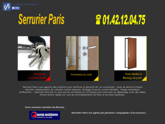 serrurier-paris.info website preview