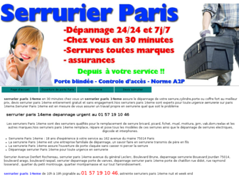 serrurier-paris-14eme.fr website preview