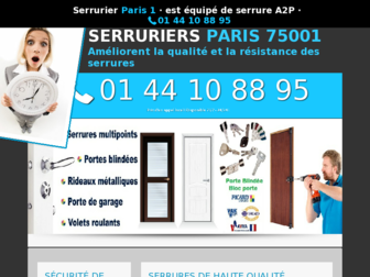 serruriersparis1.fr website preview