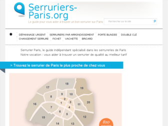 serruriers-paris.org website preview