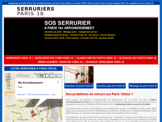 serruriers-paris-18.fr website preview
