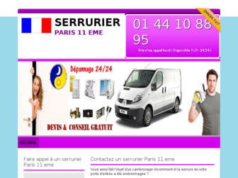 serrurierparis-11.fr website preview