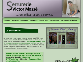 serrurerievictormasse.com website preview